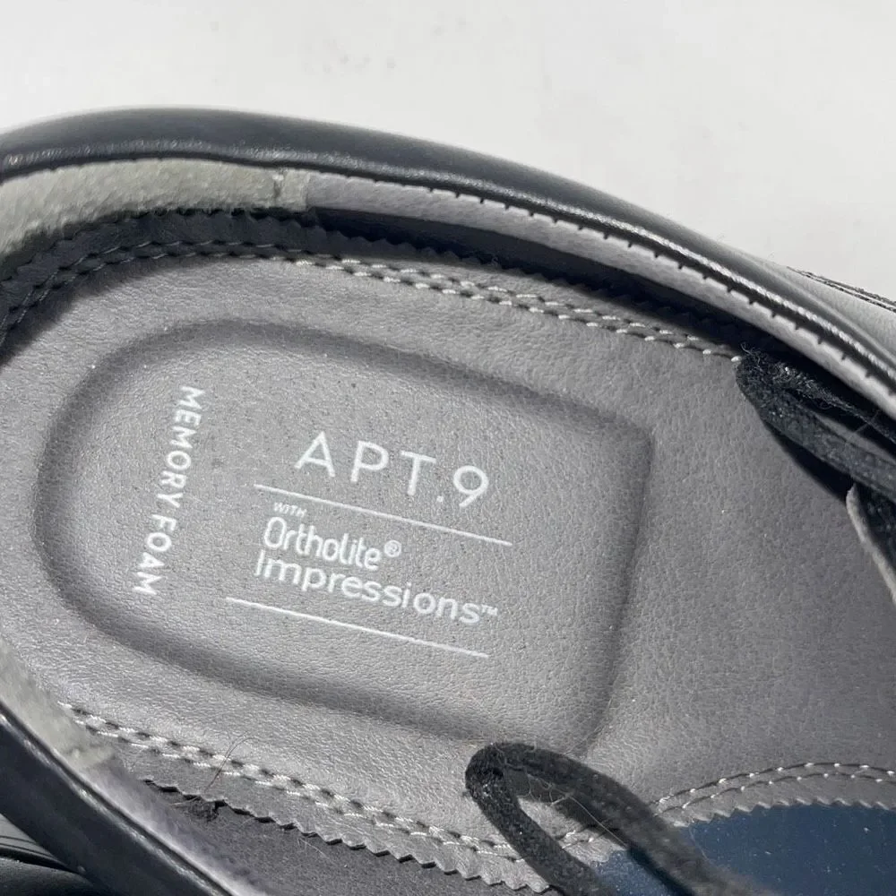 Apt.9 Mens‎ Orthalite Impressions Oxford Dress Shoes Black 11 Med NWT